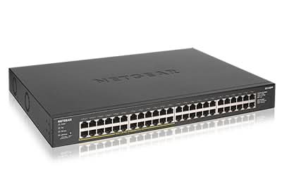 NETGEAR GS348PP Unmanaged Gigabit Ethernet (10/100/1000) Power over Ethernet (PoE) Black GS348PP-100EUS