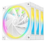DeepCool FL12R WH-3 120mm ARGB Case Fan 3-Pack - White - Reverse Blade Design