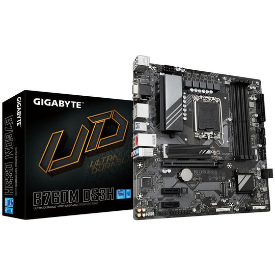 Gigabyte B760M DS3H Motherboard Intel B760 LGA 1700 DDR5 micro ATX