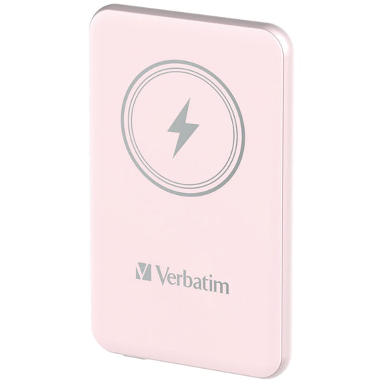 Power Bank 5000mAh Fast Charging Quick Charge 3.0 USB-C PD 20W Wireless MagSafe Compatible Pink
