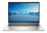 MSI لابتوب برستيج 14H B12UCX-430UK، بمعالج انتل كور i5 i5-12450H، شاشة 14 انش Full HD+، ذاكرة 16 جيجابايت LPDDR5-SDRAM، سعة تخزين 512 جيجابايت SSD، نفيديا جيفورس RTX 2050، ويندوز 11 هوم، فضي