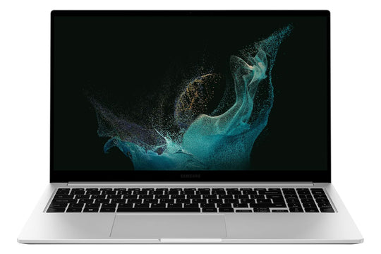 لابتوب سامسونج جالاكسي بوك 2، معالج إنتل كور i7-1255U، ذاكرة 8 جيجابايت LPDDR4x-SDRAM، سعة تخزين 512 جيجابايت SSD، شاشة 15.6 بوصة فل اتش دي، فضي