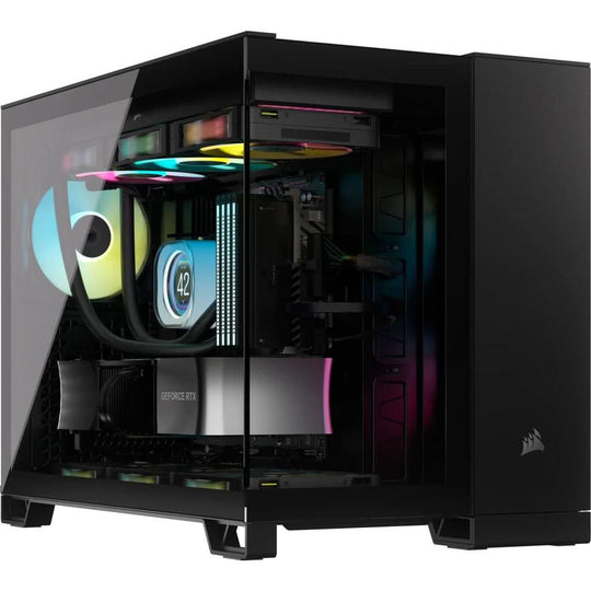 Corsair 2500X Mid-Tower ATX Case Dual Chamber Tempered Glass - Black