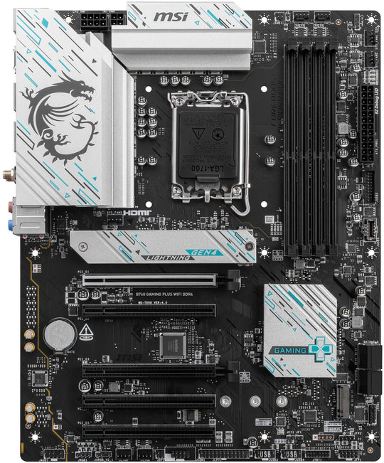 MSI B760 GAMING PLUS WIFI DDR4 LGA 1700 ATX Motherboard