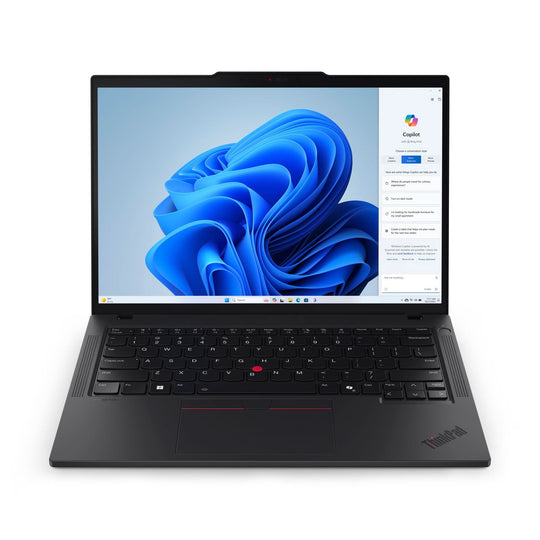 Lenovo ThinkPad T14 Gen 5 (Intel) Intel Core Ultra 7 155U Laptop 35.6 cm (14") WUXGA 32 GB DDR5-SDRAM 1 TB SSD Wi-Fi 6E (802.11ax) Windows 11 Pro UK English Black