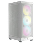Corsair 2000D RGB AIRFLOW Mini-ITX SFF PC Case with 360mm AIO Support - White