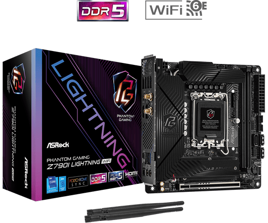 ASRock Z790I LIGHTNING WIFI LGA1700 DDR5 Mini ITX Motherboard