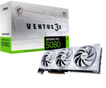 MSI VENTUS GEFORCE RTX 5080 16G 3X OC WHITE graphics card NVIDIA 16 GB GDDR7