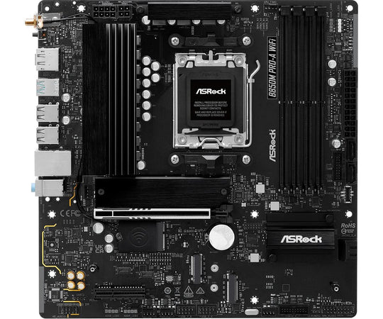 ASRock B850M Pro-A WiFi Socket AM5 micro ATX Black Motherboard