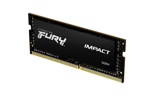 كينغستون فيوري امباكت ذاكرة لابتوب 32GB 3200MT/s DDR4, CL20 SODIMM، أسود، KF432S20IB/32