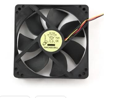 Gembird FANCASE3/BALL Computer Case Fan - 120mm - Black