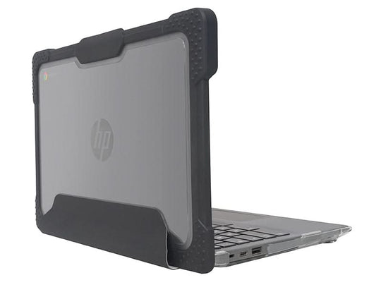 Techair - TACHS001 - Protective Hard Shell Case - HP G8/G9 Chromebook 11 - 11.6-inch - Black/Clear