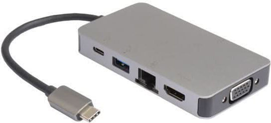 Microconnect USB3.1CCOM14 notebook dock/port replicator Wired USB 3.2 Gen 1 (3.1 Gen 1) Type-C Grey