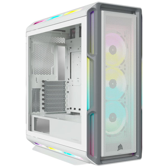 Corsair iCUE 5000T RGB Mid-Tower ATX PC Case - White