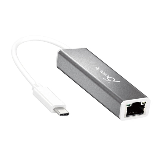 j5create JCE133G USB-CÃ¢â€žÂ¢ to Gigabit Ethernet Adapter, Grey and White