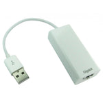 Cables Direct USB2-GIGETHB USB 2.0 to Gigabit Ethernet Adapter - White
