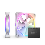 عبوة مزدوجة من مروحتين NZXT F140 RGB DUO لحافظة الكمبيوتر، بحجم 14 سم، باللون الأبيض