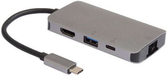 Microconnect USB3.1CCOM16 notebook dock/port replicator Wired USB 3.2 Gen 1 (3.1 Gen 1) Type-C Grey