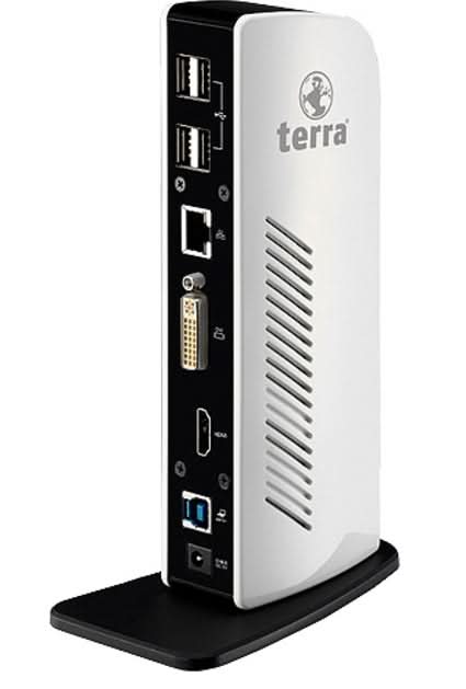 Wortmann AG TERRA MOBILE Dockingstation 731 USB 3.0 Wired Black,White