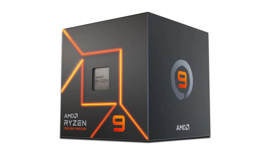 معالج AMD رايزن 9 7900 بسرعة 3.7 جيجاهرتز وذاكرة مؤقتة من المستوى الثالث بسعة 64 ميجابايت، بوكس