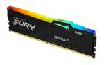 Kingston, FURY Beast RGB, 16GB 1 x 16 GB, 288-pin DIMM, DDR5, 4800MHz, PC/Server Memory Module