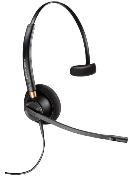 POLY EncorePro HW510 - Wired Head-band Headset with Boom Mic - Black