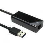 Cables Direct USB3-ETHGIGBK USB 3.0 to Gigabit Ethernet Adapter - Black