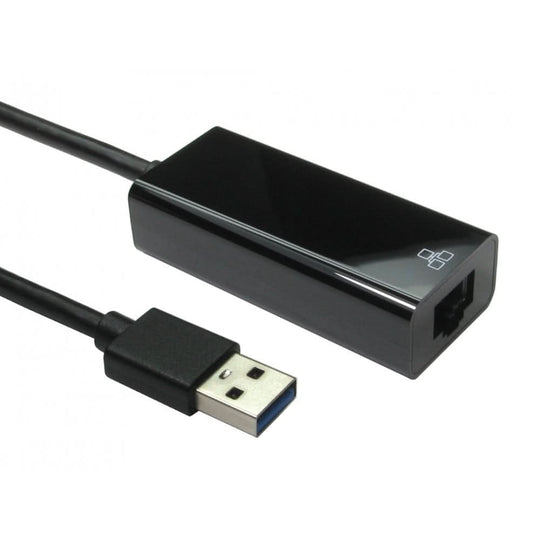 Cables Direct USB3-ETHGIGBK USB 3.0 to Gigabit Ethernet Adapter - Black