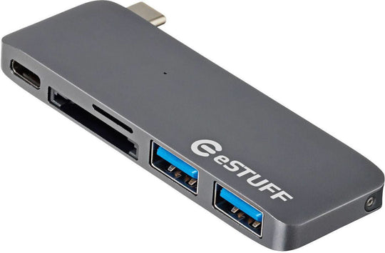 eSTUFF ES84121-GREY notebook dock/port replicator USB 3.2 Gen 1 (3.1 Gen 1) Type-C
