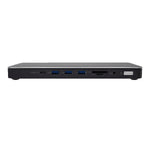 V7 DOCKTB4PT laptop dock/port replicator Wired Thunderbolt 4 Black, Silver