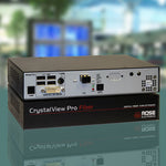 Rose CrystalView Pro Fiber KVM switch Black, Silver