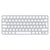 Apple Magic keyboard USB + Bluetooth Russian Aluminium, White