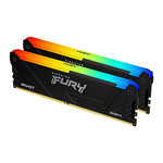 Kingston FURY Beast RGB, Module KF426C16BB2AK2/64, 64GB 2666MT/s DDR4, CL16 DIMM Kit of 2, PC/Server,288-pin DIMM