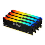 Kingston FURY RGB, Module KF426C16BB2AK4/32, 32GB 2666MT/s DDR4, CL16 DIMM Kit of 4 Beast, PC/Server,288-pin DIMM