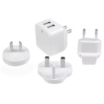 StarTech.com Dual-port USB wall charger - international travel - 17W/3.4A - white