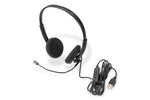 Digitus On Ear Office Headset with Noise Reduction, USB