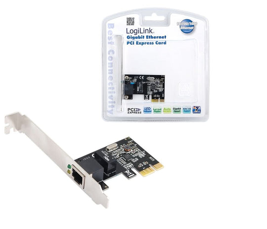 LogiLink PC0029A Gigabit PCIe Network Card - 10/100/1000Mbps