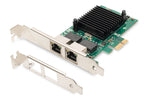 Digitus DN-10132 Dual-Port Gigabit PCIe Network Card (Intel 82575EB)