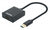 Manhattan USB-A to HDMI Cable, 1080p@60Hz, Converts USB 3.2 Gen1 (aka USB 3.0) signal to HDMI, 15cm, Black, Male to Female, Three Year Warranty, Retail Box