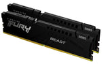 Kingston FURY, 16GB 5600MT/s DDR5, CL36 DIMM Kit of 2 Beast, EXPO, Black, PC/Server ,288-pin DIMM