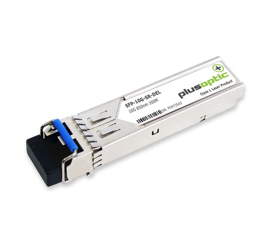 وحدة إرسال واستقبال شبكة بلس أوبتيك SFP-10G-SR-DEL بألياف بصرية 10000 ميجابت/ثانية SFP+ 850 نيوتن متر