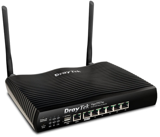 DrayTek Vigor 2927ax Wi-Fi 6 Router - Dual-WAN VPN with AX3000 Wireless