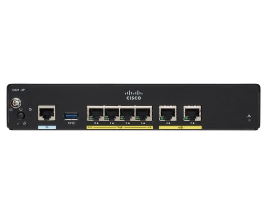 Cisco C927-4P ISR Router - 4x Gigabit Ports with DSL & Security
