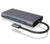 ICY BOX IB-DK4040-CPD Wired USB 3.2 Gen 1 (3.1 Gen 1) Type-C Anthracite, Black