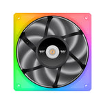 مروحة صندوق الكمبيوتر ثيرمال تيك TOUGHFAN 12 RGB، بحجم 12 سم، باللون الأبيض، عدد 3