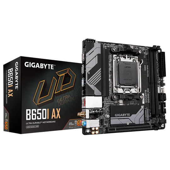 اللوحة الأم جيجابايت B650I AX إيه إم دي B650 AM5 DDR5 ميني آي تي إكس