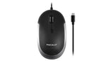 Macally UCDYNAMOUSESG mouse Ambidextrous USB Type-C Optical 2400 DPI