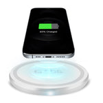 SBS TEWIRELESSUF10WW mobile device charger Smartphone White USB Wireless charging Fast charging Indoor