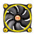 Thermaltake Riing 14 Computer case Fan 14 cm Black, Yellow