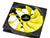 Akasa 14cm Viper Fan Computer case Black, Yellow